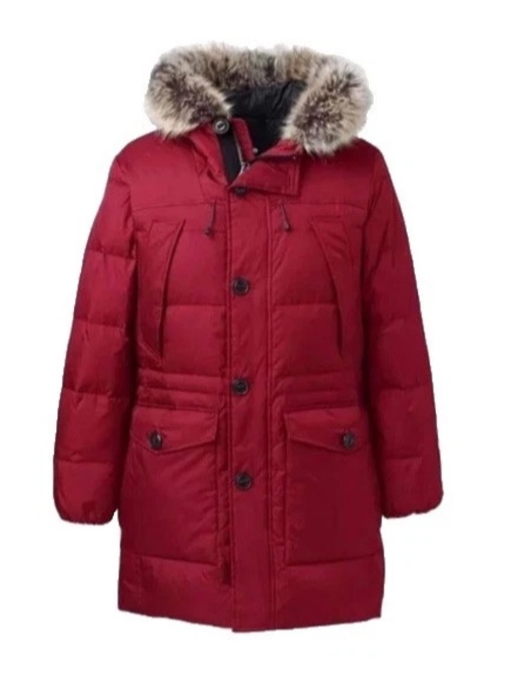NWT M Men's Women’s Unisex Lands End Super Warm Winter Rusk Water Down Parka Red